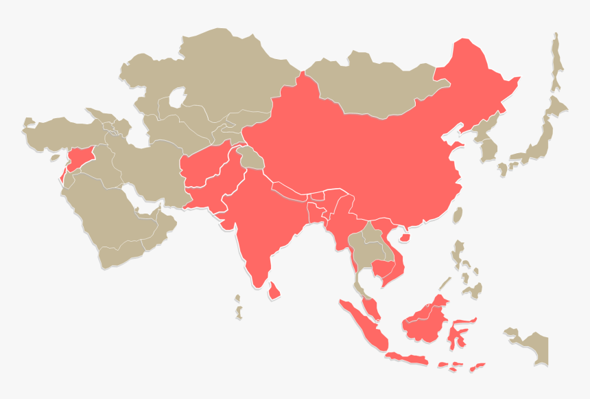 Asia Continent, HD Png Download