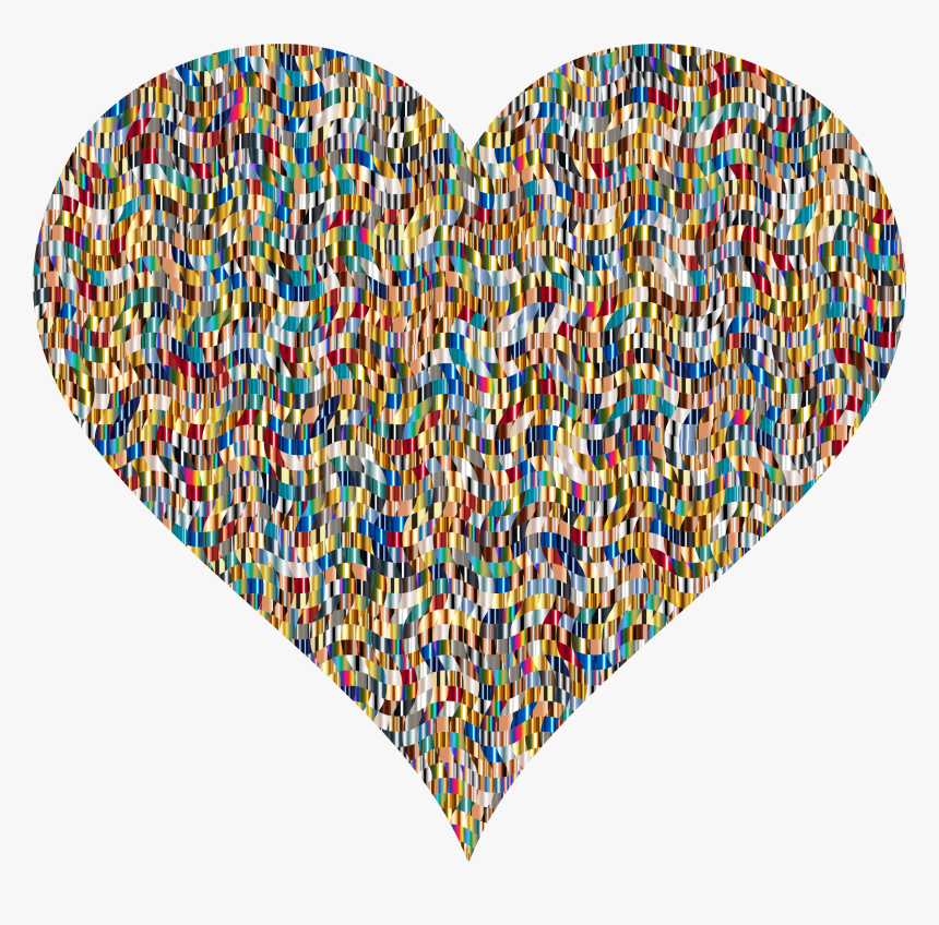 Colorful Confetti Heart 5 Clip Arts - Clip Art, HD Png Download