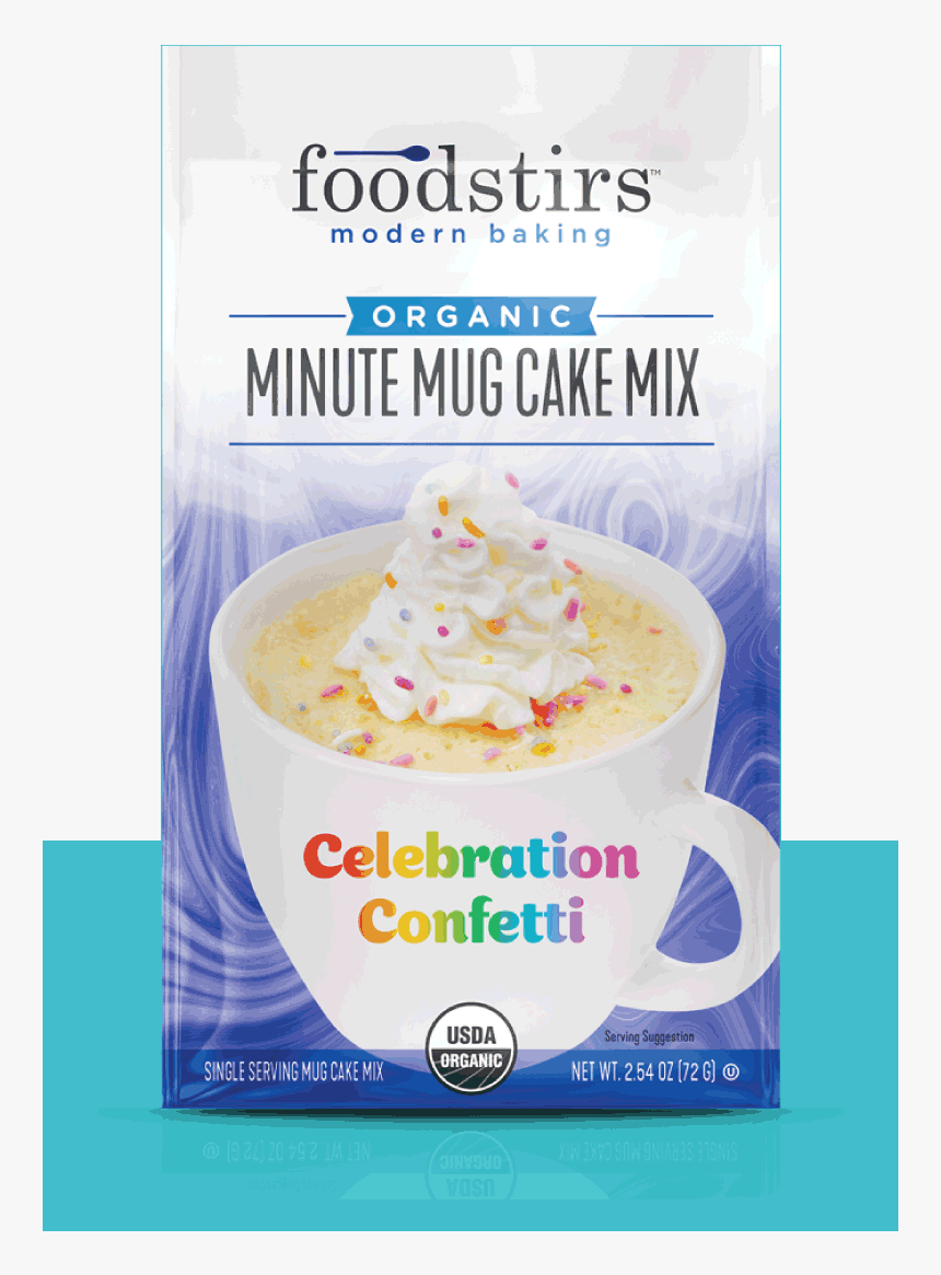 Organic Celebration Confetti Minute Mug Cake Mix - Foodstirs Confetti Mug Cake, HD Png Download