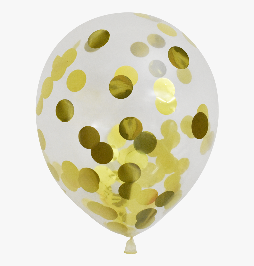 Balloon Transparent Gold Confetti, HD Png Download