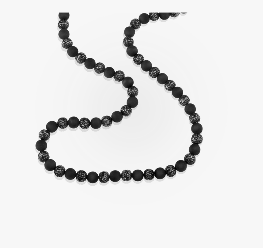 Diamond Ball & Rubber Necklace - Gelang Kayu Liwung Macan, HD Png Download