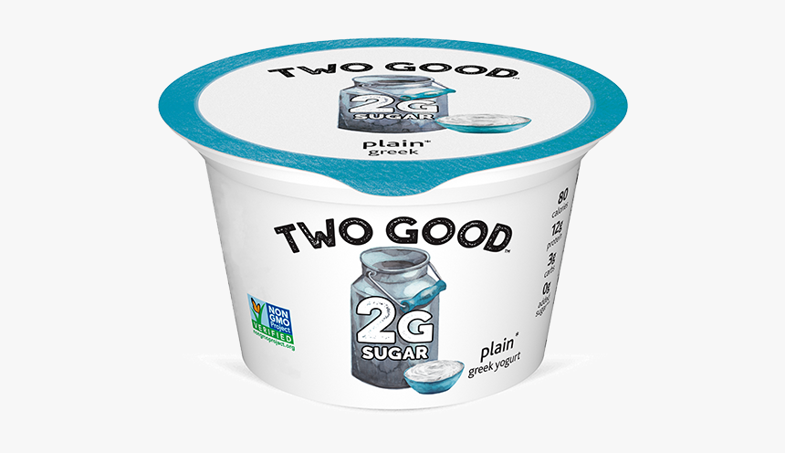 Plain Two Good™ Greek Lowfat Yogurt With 2 Grams Of - 2 Good Greek Yogurt, HD Png Download