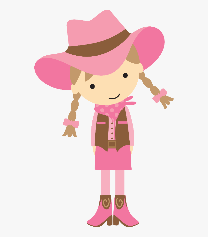 Cowgirl Clipart Western Party - Cute Cowgirl Clipart, HD Png Download