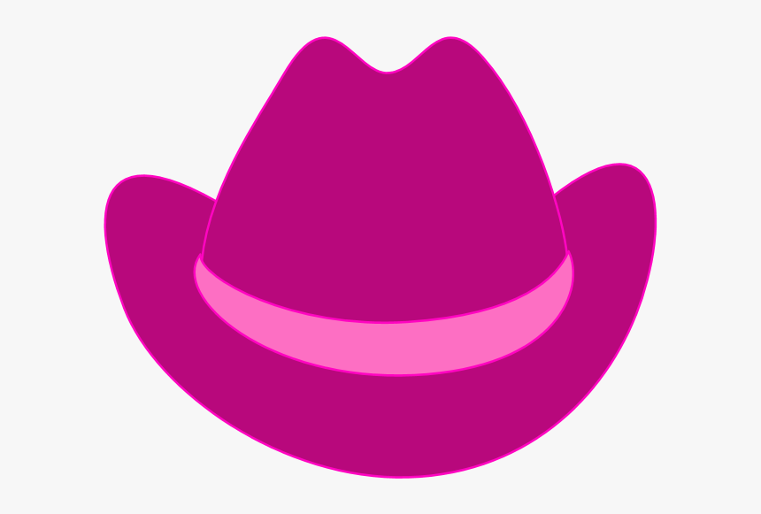 Cowboy Hat Cowboy Boot Clip Art - Pink Cowboy Hats Clipart, HD Png Download