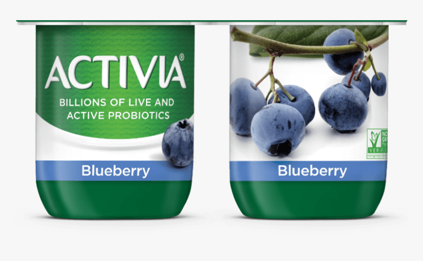Activia Probiotic Blended Lowfat Yogurt Blueberry - Activia Vanilla Yogurt Container Png, Transparent Png