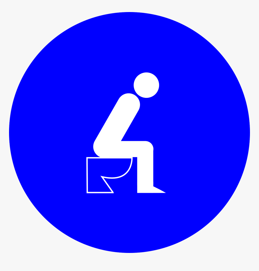 Toilet, Crapping, Bathroom, Restrooms, Sitting, Man - Sitting On Toilet, HD Png Download