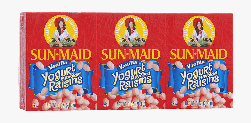 Sun-maid Vanilla Yogurt Flavored Raisins 1 Oz - Sun Maid Yogurt Raisins, HD Png Download
