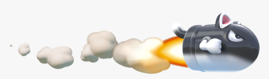Mario Cat Bullet Bill, HD Png Download
