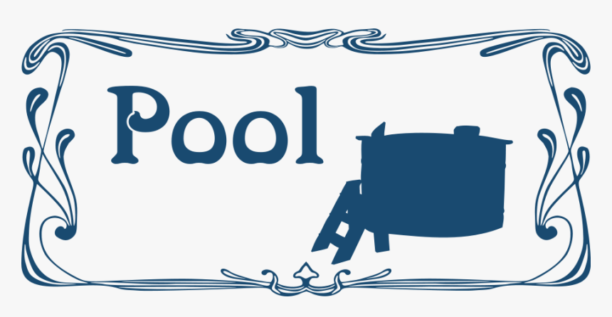 How To Set Use Pool Sign Svg Vector - Text Box Frame Png, Transparent Png