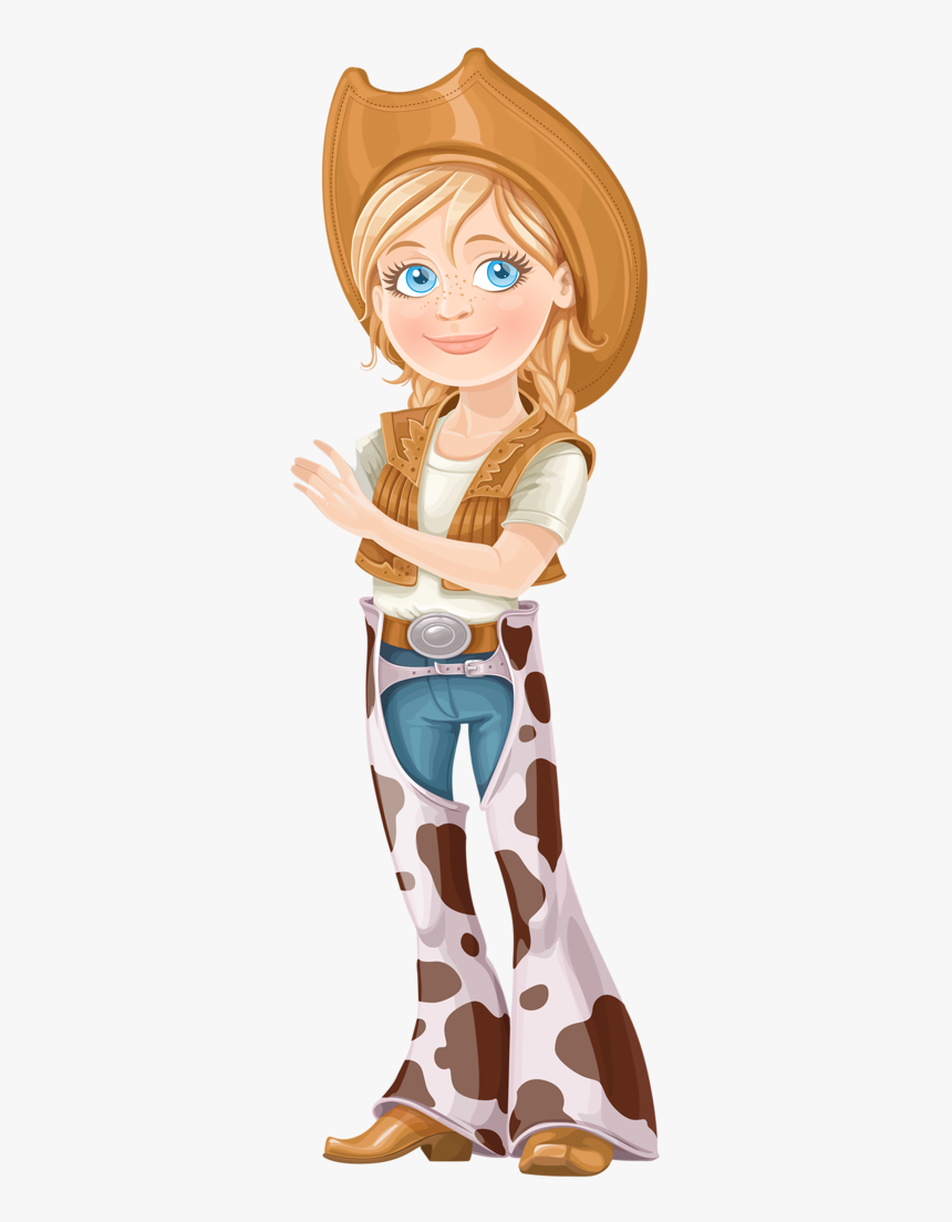 Cowboy E Cowgirl - Cartoon Cowboy And Cowgirl, HD Png Download