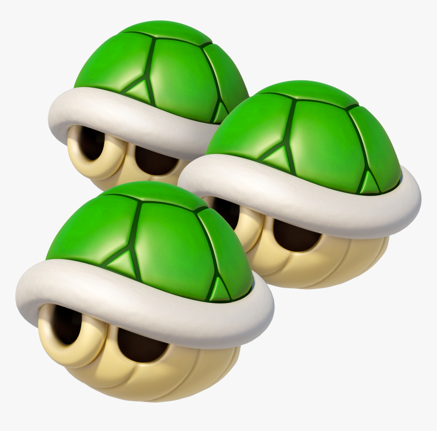 Mk8item8 - Mario Kart Triple Green Shell, HD Png Download