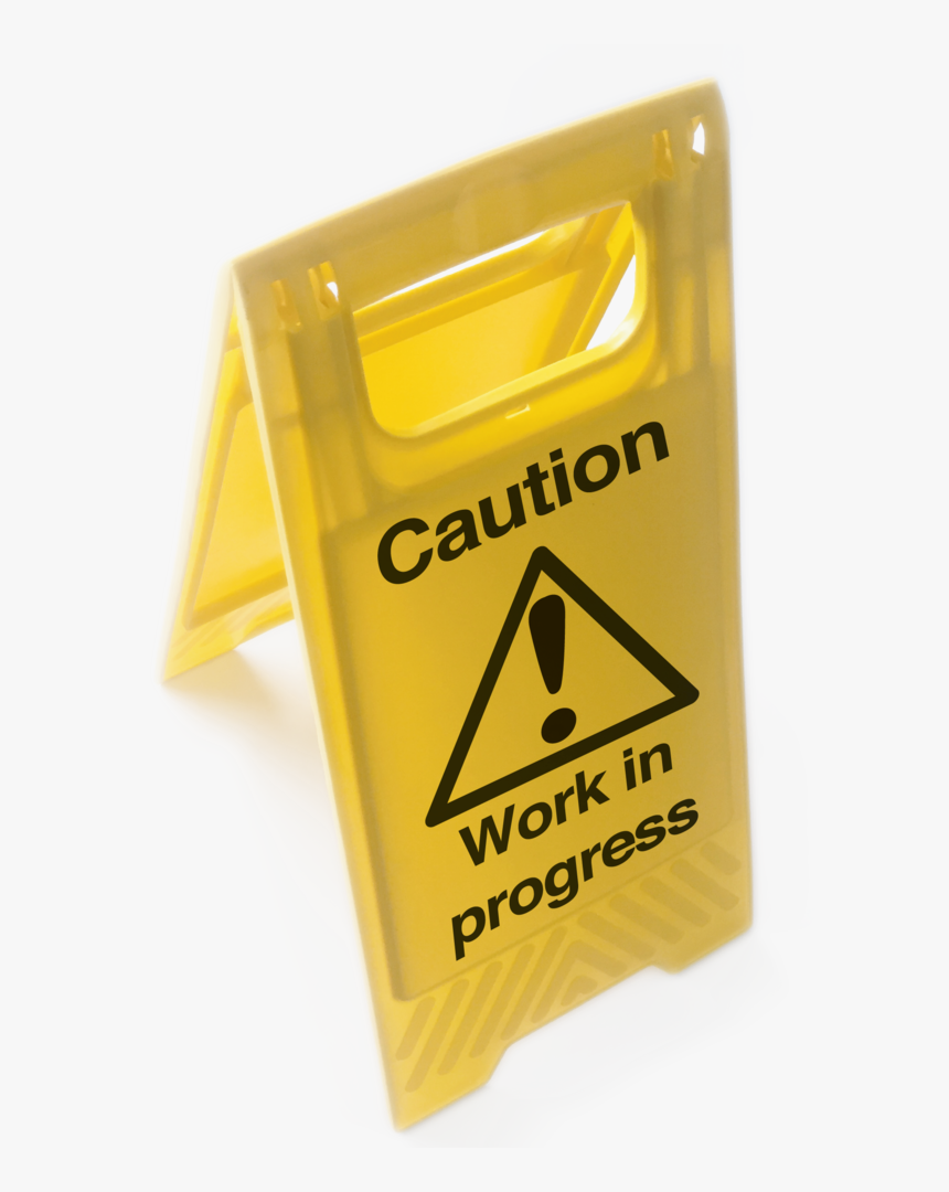 Free Standing Warning Sign, HD Png Download