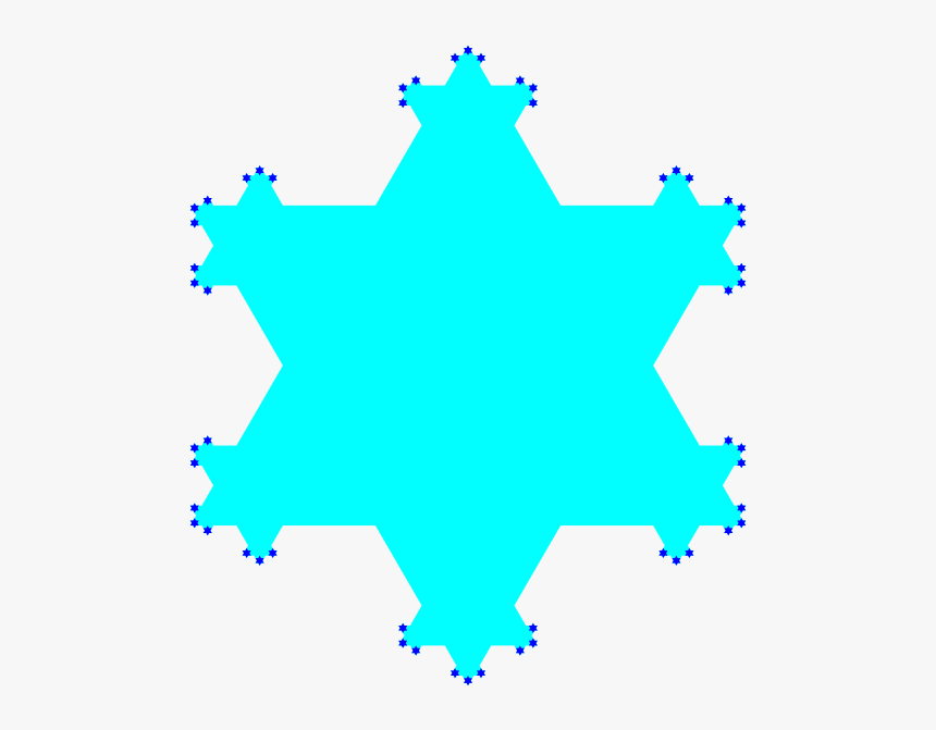Koch Flake Fractal Png Clip Arts - Emblem, Transparent Png