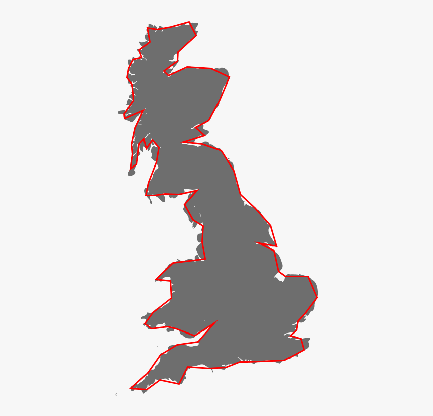 Britain Fractal Coastline 50km - Great Britain Vector Map, HD Png Download