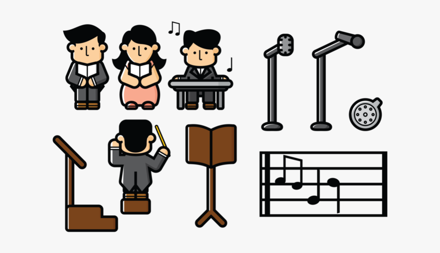 Choir Graphics - Coro Vector, HD Png Download