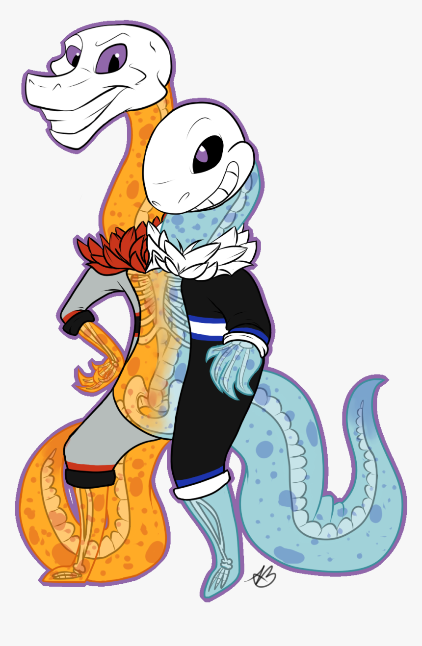 Chibi Papyrus And Sans, HD Png Download