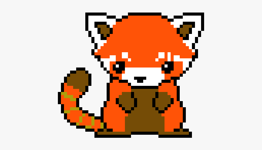 8 Bit Red Panda, HD Png Download