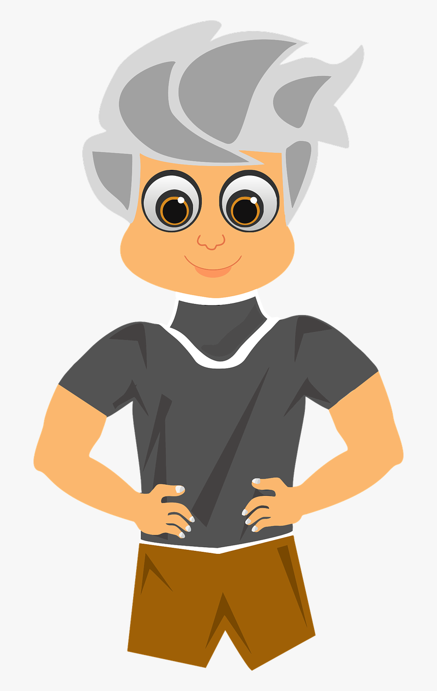 Boy Funny Cartoon Png, Transparent Png