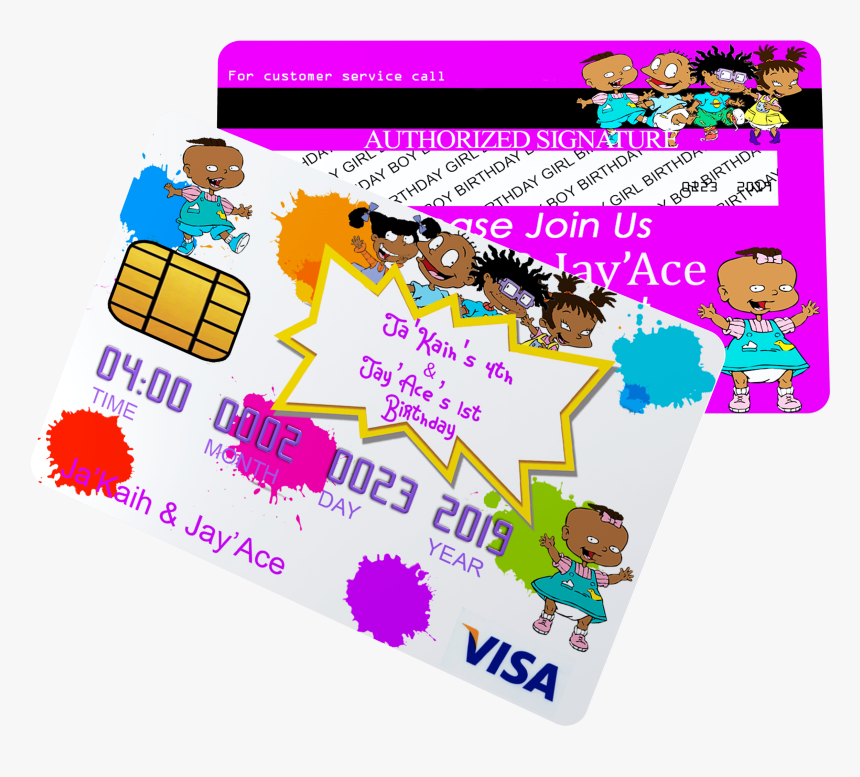 Rugrats Invitations - Credit Card, HD Png Download