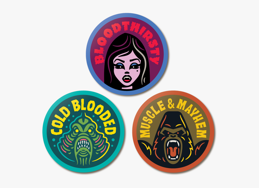 Campycreatures Sticker Pack 1 - Badge, HD Png Download