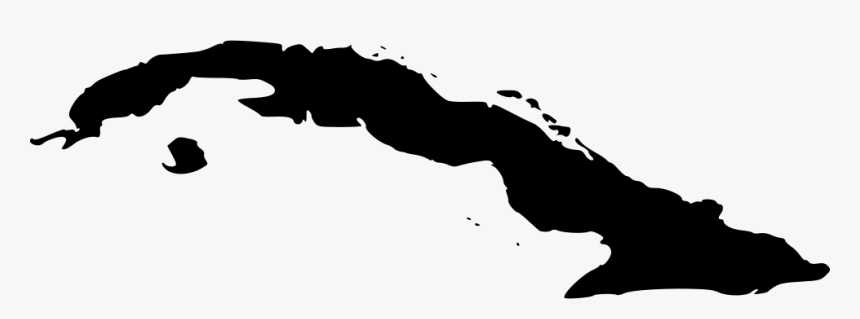 Cuba - Cuba Map Silhouette, HD Png Download