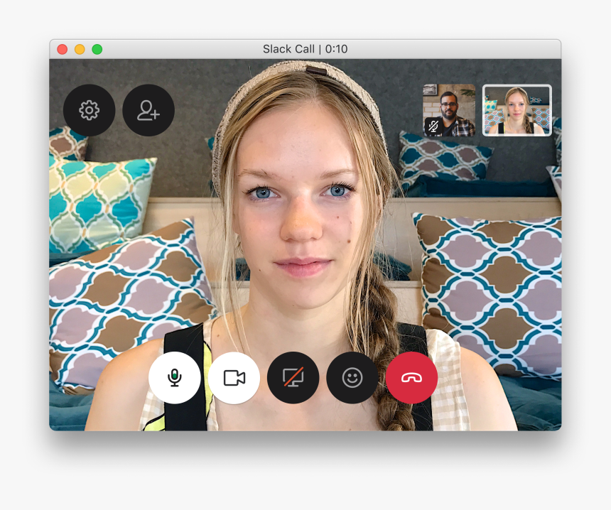 Slack Share Screen Menu, HD Png Download