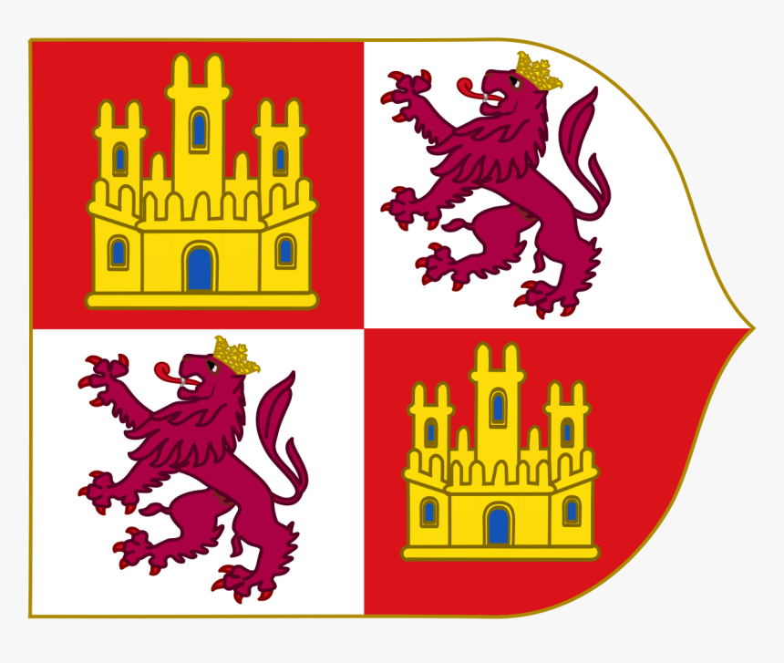 Spanish Flag 15th Century , Png Download - Crown Of Castile Flag, Transparent Png