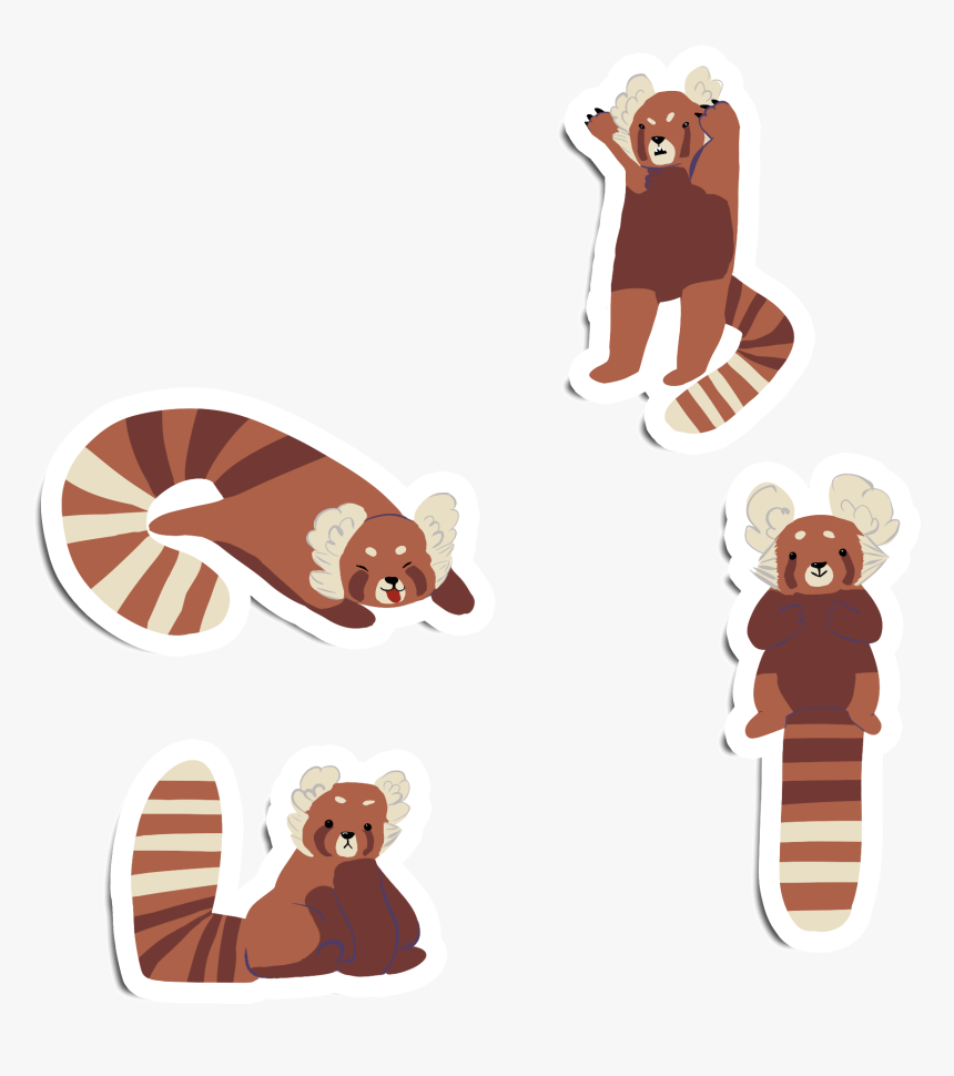 Red Panda Pals - Illustration, HD Png Download