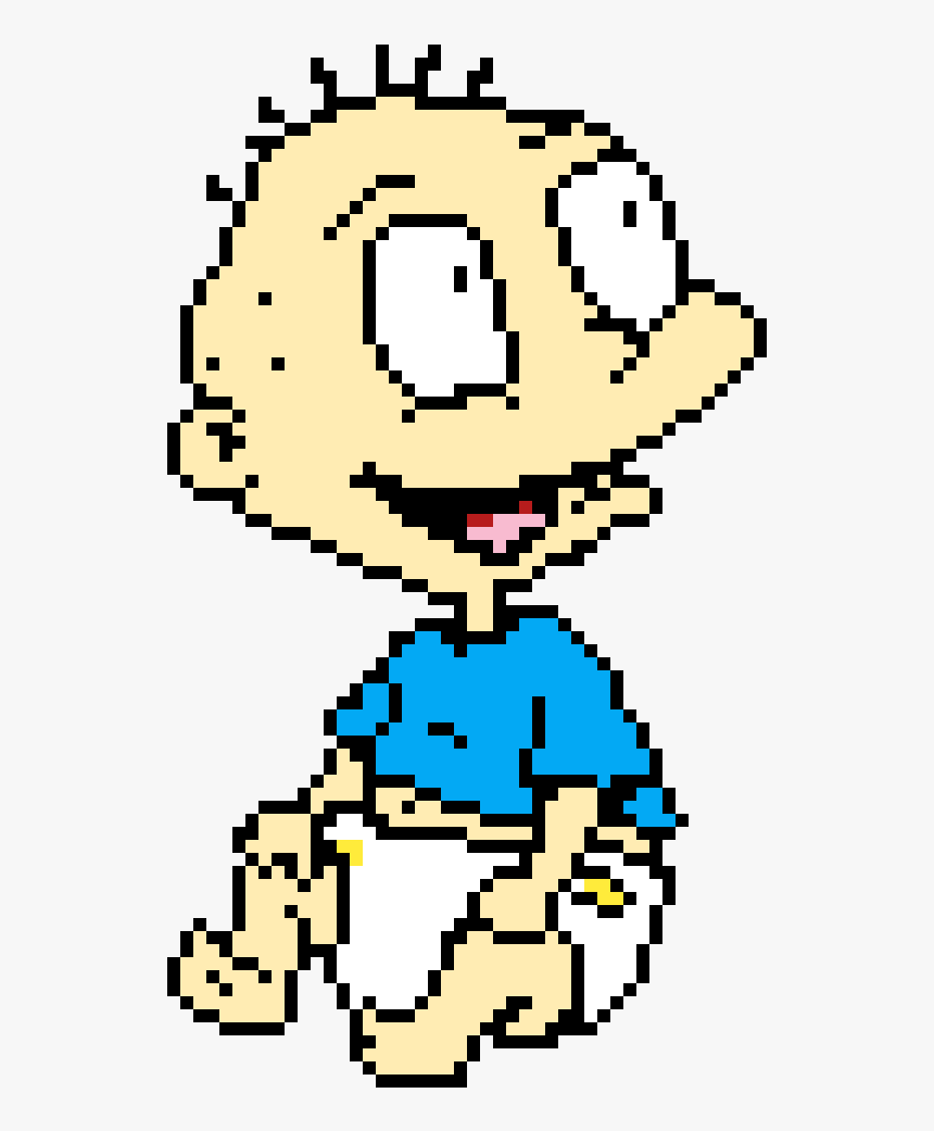 Pixel Art Grid Rugrats, HD Png Download
