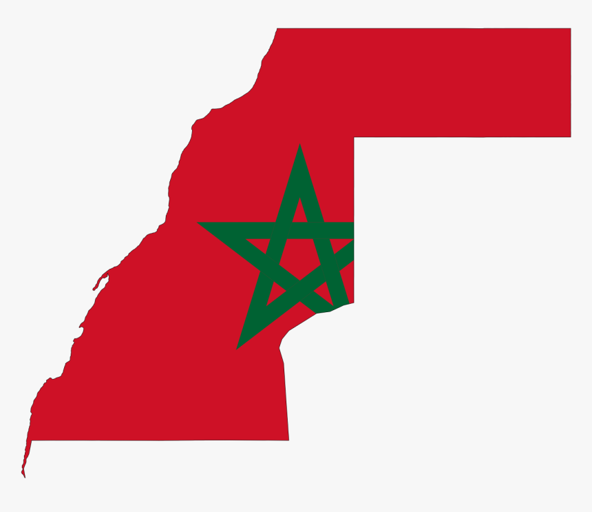 Transparent Spanish Flag Png - Western Sahara Flag Map, Png Download