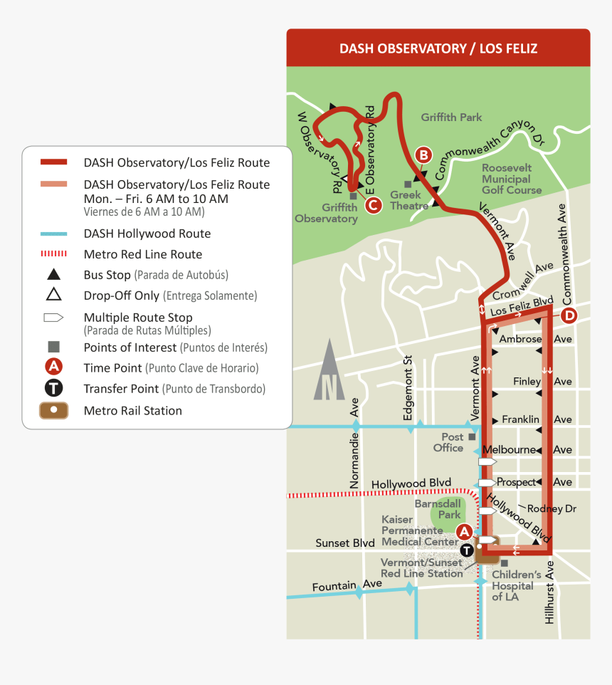 Dash Observatory Map - Dash Bus Map Observatory, HD Png Download