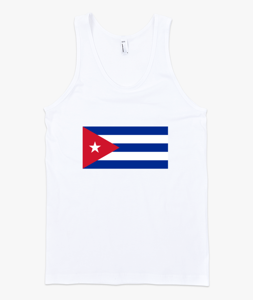 Cuba Fine Jersey Tank Top Unisex By Itee - White Top Front Transparent Background, HD Png Download