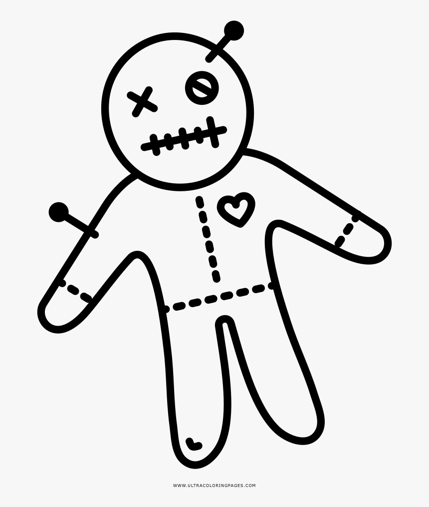 Transparent Voodoo Doll Png - Voodoo Dolls Drawing, Png Download