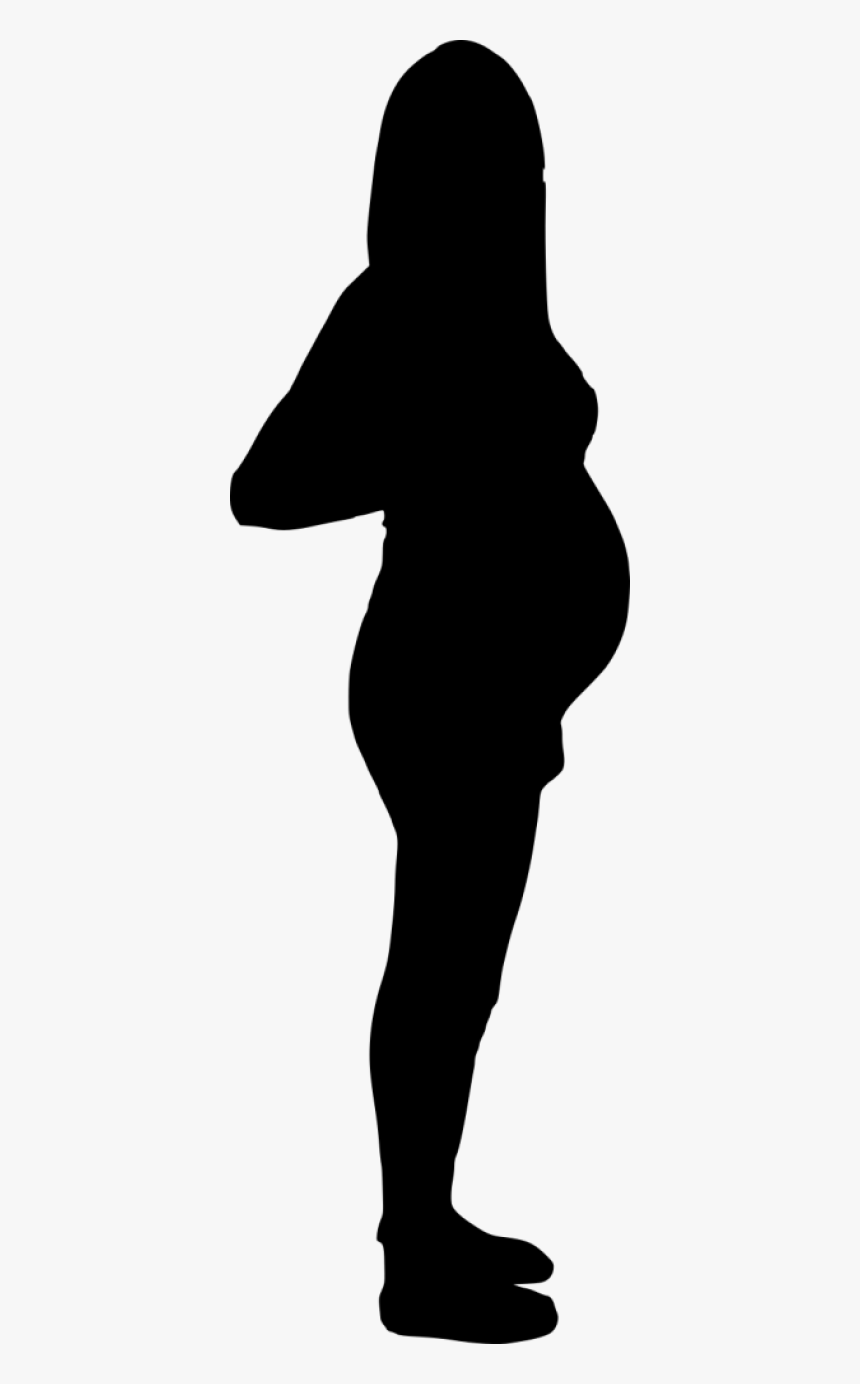 Pregnant Woman Silhouette - Pregnant Woman Silhouette Transparent, HD Png Download