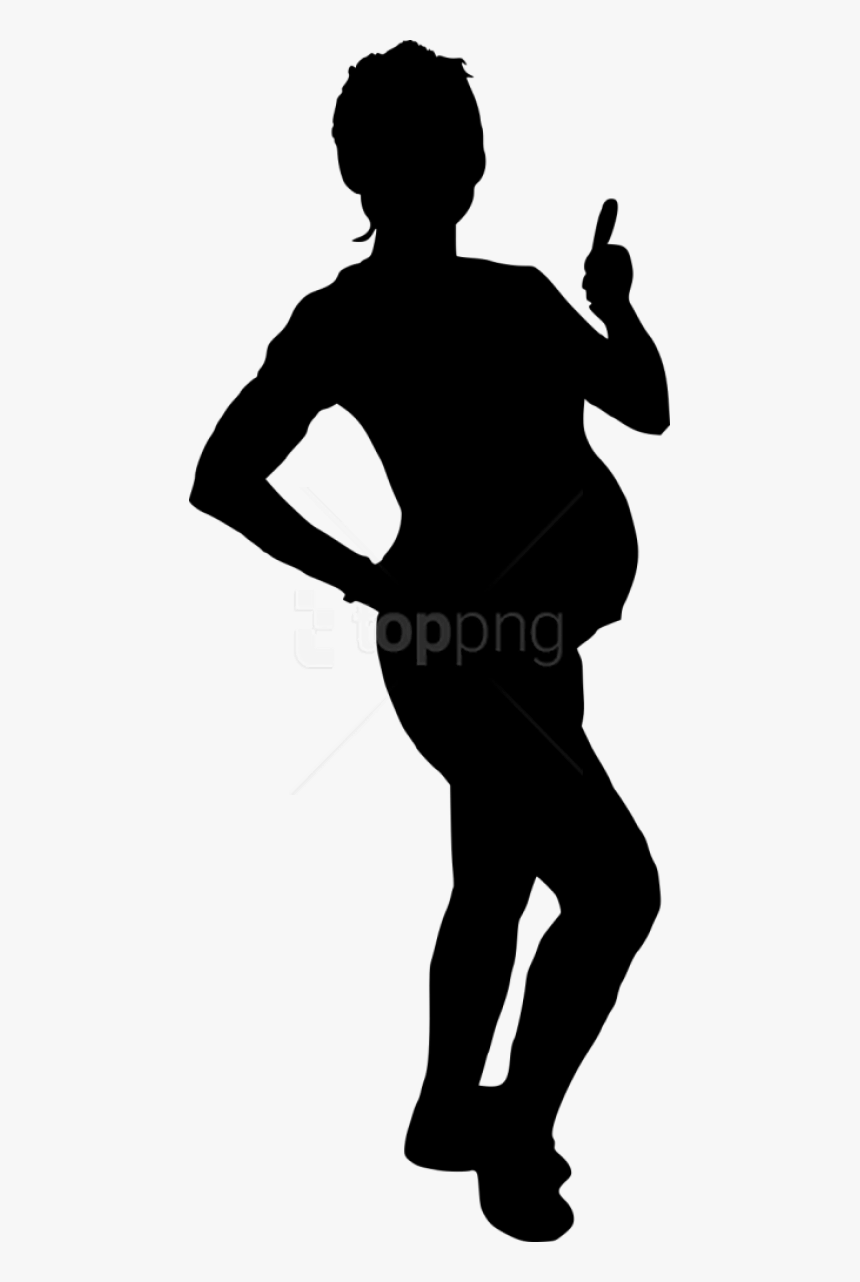 Transparent Black Woman Silhouette Png - Taekwondo Side Kick Silhouette, Png Download