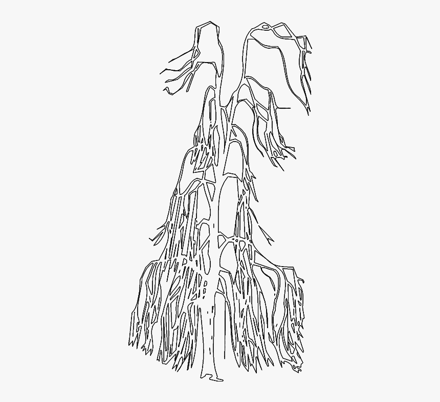 Tree 996 Elevation3d View 
 Class Mw 100 Mh 100 Pol - Line Art, HD Png Download