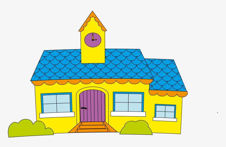 Elevation,area,house - Drawings Of Cartoon Elementary School, HD Png Download