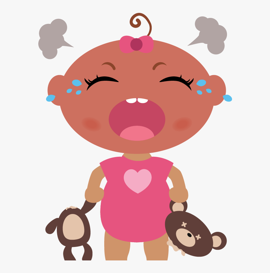 Angry Baby Crying - Cartoon, HD Png Download