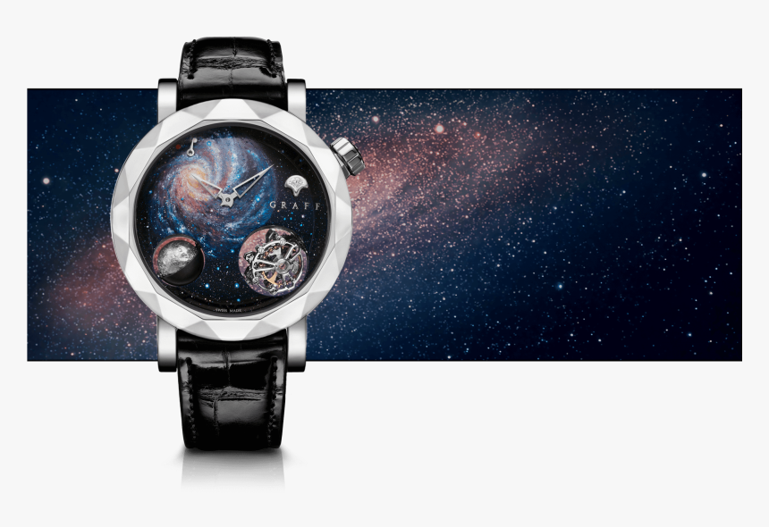 A Graff Men S Gyrograff Universe Watch With Galaxy - High Jewelry Gyro Graff, HD Png Download