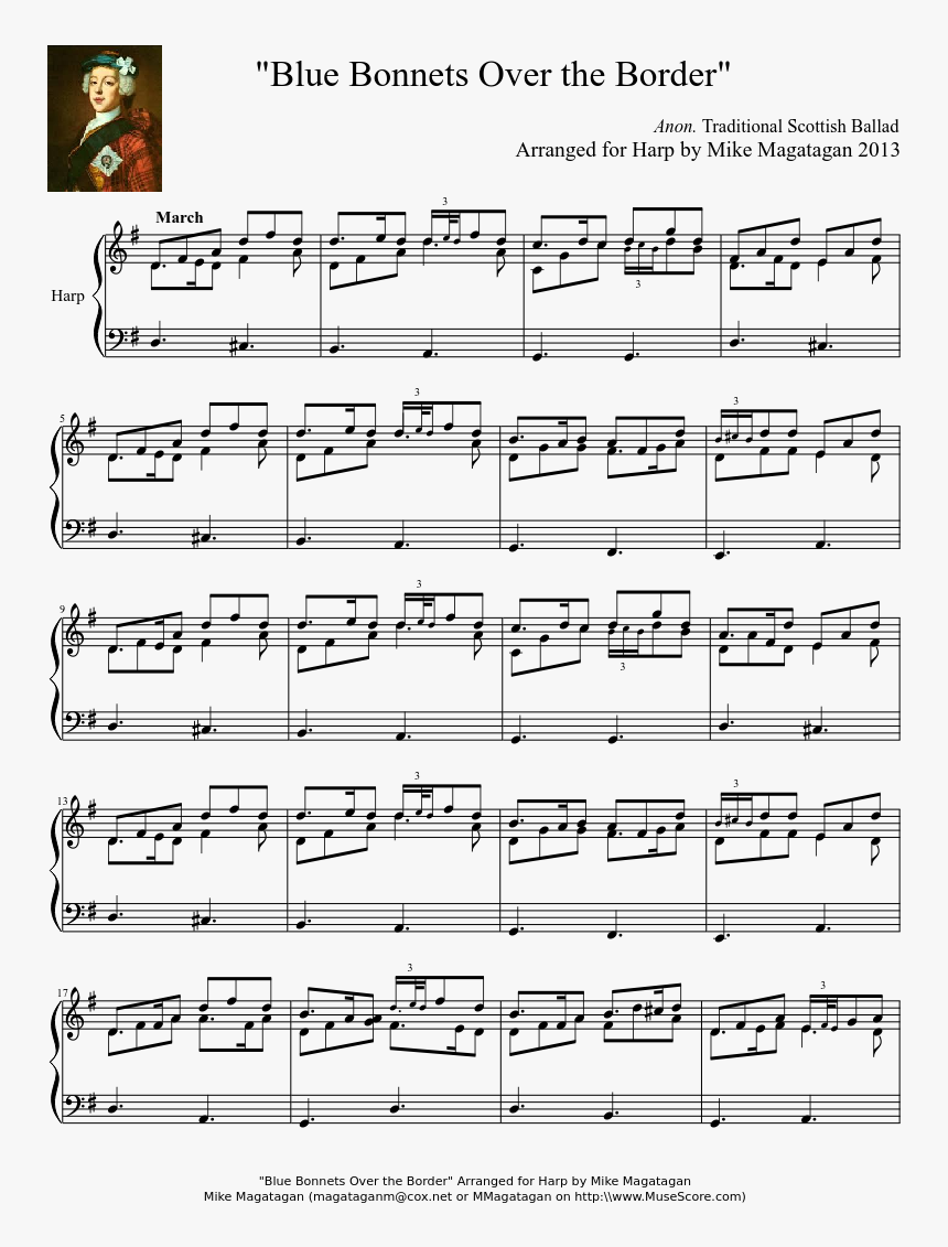 Blue Bonnets Over The Border - Sheet Music, HD Png Download