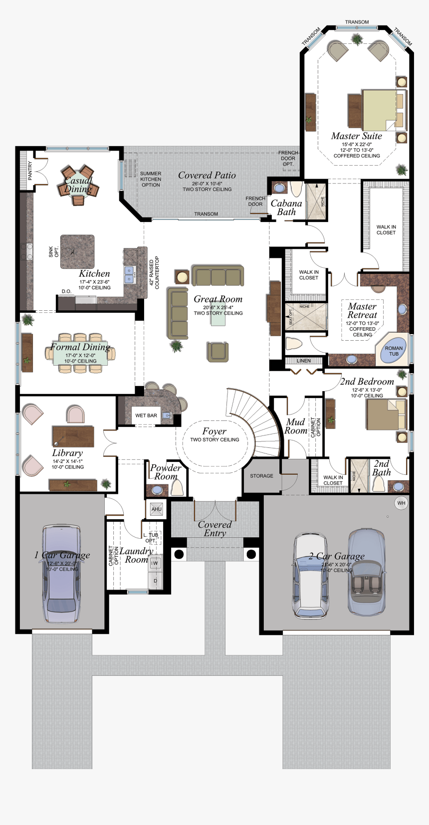 The Ridge At Wiregrass Ranch Sebastian First Floor - Floor Plan, HD Png Download