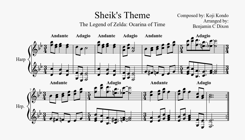 Sheik S Theme - Within Temptation Mother Earth Sheet Music, HD Png Download