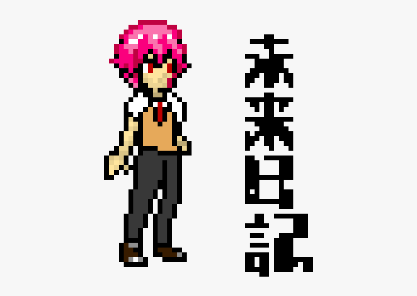 Yuno Gasai Pixel Art, HD Png Download