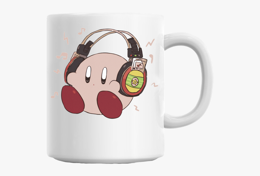 Sound Test Headphones Mug - Kirby W Headphones, HD Png Download