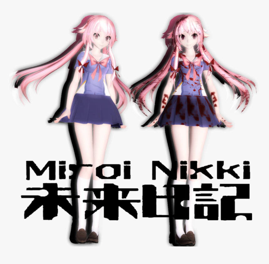 Yuno Gasai, Mirai Nikki - Yuno Gasai Mmd Dl, HD Png Download