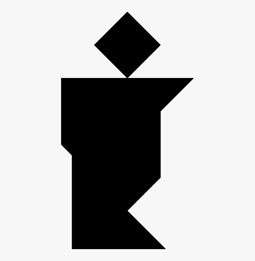 Monochrome Communication Icon Set Clip Art Tangram - Paper, HD Png Download