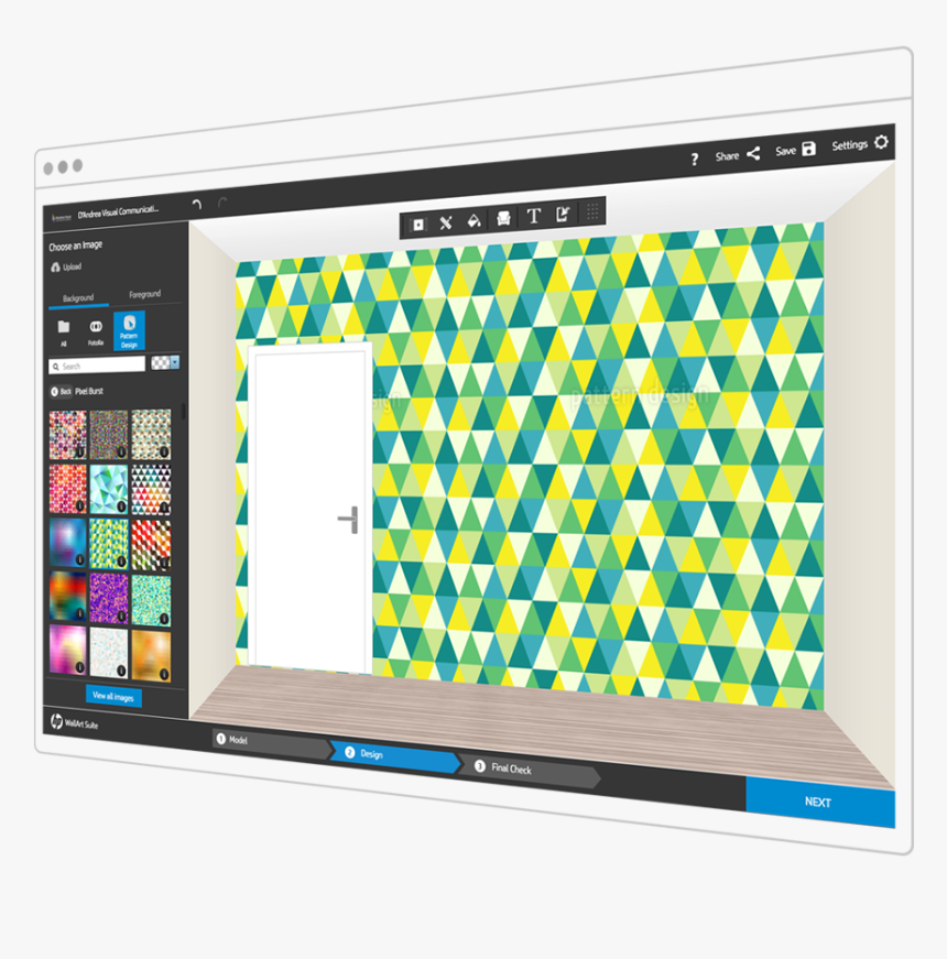 Hp Wall Art Visualizer Screen - Led-backlit Lcd Display, HD Png Download