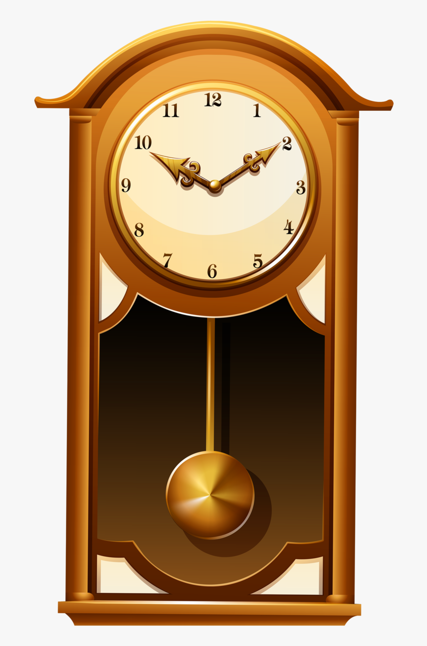 Antique Wall Clockpng Clip Art - Vintage Illustrations Objects, Transparent Png