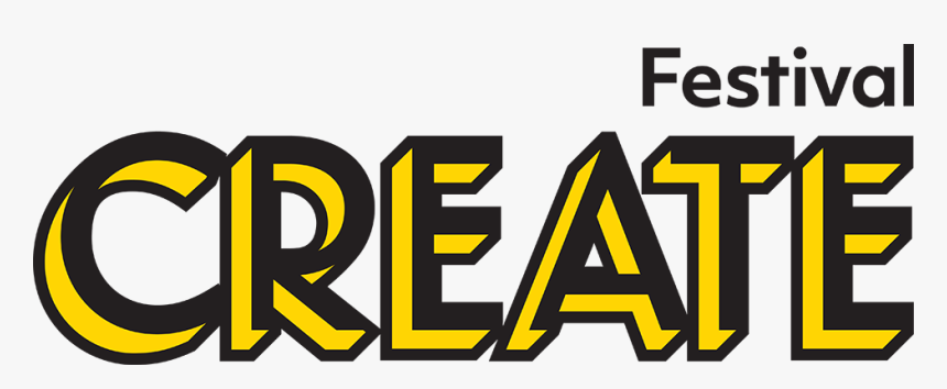 Create Festival Logo In Black And Yellow - Create Festival, HD Png Download
