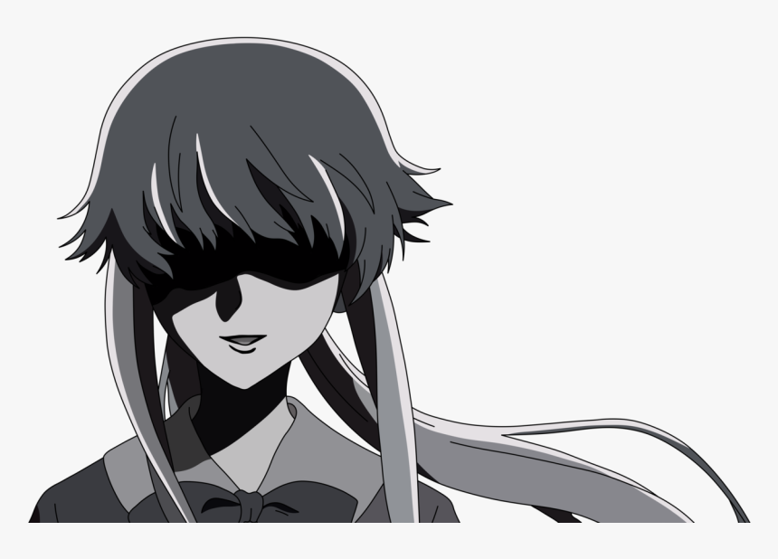 Decided To Upload Some My Yuno Re-colors - Yuno Gasai Black And White, HD Png Download